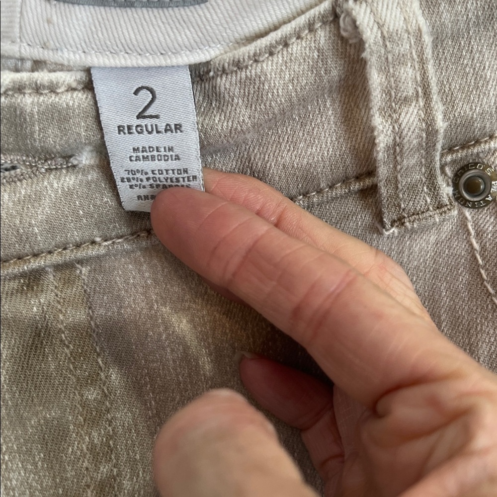 Chico's Platinum Denim in Light Tan - Picture 3 of 6